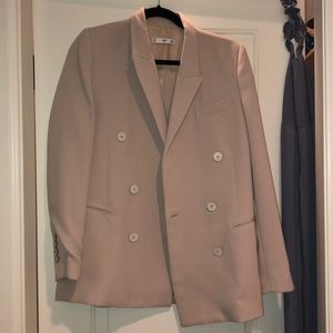 MANGO size small oversized blazer cream colour